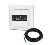 Heatit Z-TRM6 Z-Wave Plus Termostato Termostato con EXT Sensore per riscaldamento a pavimento, elettrico e conduttore ad acqua, riscaldamento a infrarossi, colore: bianco RAL 9003