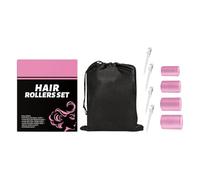 Heatless Curling Rollers Set - 2.36 Inches Self Adhesive Hair Rollers | Nylon Iron Styling Tools - Lightweight Travel Friendly Kit With Clips For Adding Volume And Texture To Long Medium Or Short Hair