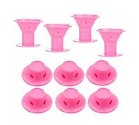 Heatless Curls - No Heat Overnight Hair Curler for Women | Salon-Quality Curling Tool Set of 10, Soft Sleeping Hairdressing Rollers, Perfect for Effortless Curls and Healthy Shiny Hair Styling, Pink