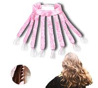 Heatless Hair Curler, Heatless Curls Headband with 8 Heatless Curling Rod Headband, No Heat Curlers for Long Hair Can be Sleep Overnight (pink)