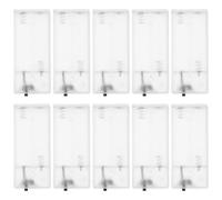 HEATSHAKING 10 pezzi Aa Portabatterie in plastica trasparente compatta scatola di ricambio per catene luminose, vano batteria portatile, accessori per interni ed esterni