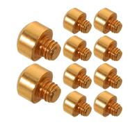 HEATSHAKING 10 Pezzi Forbici da Parrucchiere in Metallo Oro Riduzione del Rumore e Spessore 3mm, Accessori per Uso Quotidiano in Salone e Toelettatura Animali