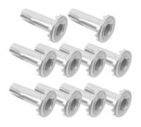 HEATSHAKING 10 Pezzi Manicotti in Ferro per Inserti Ruote Girevoli Denti, Accessori Versatili per Fasciatoio e Culla, Connessione Affidabile e Montaggio Facile