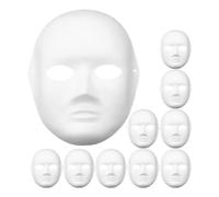 HEATSHAKING 10 Pezzi Maschera di Carta Bianca Dipingibile per Costume | Flessibile e Confortevole, Adatta a Racconto e Parata, Accessorio Bianco Non Dipinto