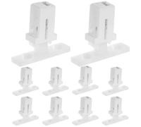 HEATSHAKING 10 Set Chiusure a Molla per Bidoni della Spazzatura, Accessori in Plastico e Ferro, Blocco Rapido e Conveniente, Parti di Ricambio per Coperchi di Colore Chiaro