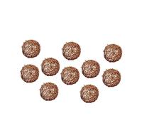 HEATSHAKING 10pezzi Palline Decorative di Vite Lavorate Mano Sfere di Vite Decorazioni Sospese Pendenti in Rattan per Albero di Natale da Appendere Pareti Porte e Finestre