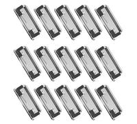 HEATSHAKING 15 Pezzi Clip in Metallo Portatili per Cartelle Gancio Montabile, Molla Resistente e Design Argento, per Casa e Ufficio