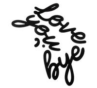 HEATSHAKING 1set Decorazione da Parete Legno Rustico con Lettere Cartello Love You Bye per Ingressi e Uffici Stile Boho e Atmosfera Accogliente Decorazioni per Casa e Cucina