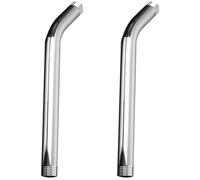 HEATSHAKING 2 Pezzi Braccio Doccia in Acciaio Inox, Curvo 135°, Finitura Cromata