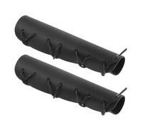 HEATSHAKING 2 Pezzi Protezioni per Manico di Corno Francese in Pu Nero, Cuscinetti Sostitutivi per Corno e Trombetta, Protezione Portatile Contro Sporco e Danni, Adatti per Strumenti a Fiato