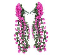 HEATSHAKING 2pezzi Fiori Artificiali da Appendere Decorativi Sospesi Fiori Piante Sospese Foglie Artificiali Vite Artificiale Sospesa Ghirlanda da Appendere al del Giardino