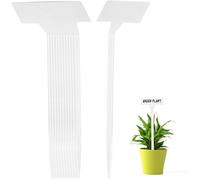 HEATSHAKING 35 Etichette per Piante in Plastico Bianco 30cm Cartellini Segna Piante per Giardini e Composizioni in Vaso Facili da Leggere e Usare