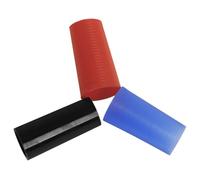 HEATSHAKING 3pezzi Coperture in Silicone per Collo del Sassofono Sostitutive Sughero per Soprano Tenore Baritono Rosso Blu Nero