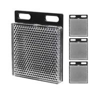 HEATSHAKING 4 Pannelli Riflettenti Retroriflettenti a Specchio per Sensori Fotoelettrici, Accessori per Riflettore di Sicurezza Domestica, Alta Visibilità e Riduzione Abbagliamento