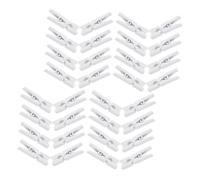 HEATSHAKING 400 Pezzi Mini Mollette in Bianche Clip Foto Resistenti e Riutilizzabili per Appendi Note Biglietti Memo e Decorazioni