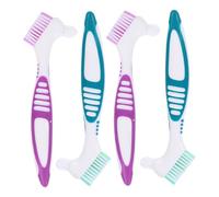 HEATSHAKING 4Pezzi Spazzolino per Dentiere Strumento per Orale con Setole per Mantenere una Bocca Sana