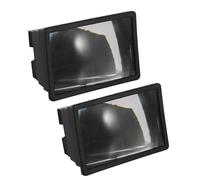HEATSHAKING Amplificatore Schermo per Smartphone 2-3 Volte Ingrandimento 2 Pezzi Portatile in Pp e Pvc per Telefonini Nero per Viaggi