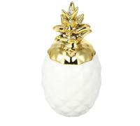 HEATSHAKING Barattolo Decorativo con Coperchio a Forma di Ananas in e Versatile Semplice Bianco per Decorazione Casa e Ufficio