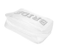HEATSHAKING Borsa Trucco Sposa Trasparente in Pvc per Viaggio e Uso Quotidiano, Design Delicato e Versatile, come Regalo per Addio al Nubilato