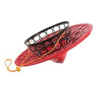 HEATSHAKING Cappello Samurai Giapponese in Bambù Rosso, Leggero e Confortevole da Indossare, per Cosplay e Feste di Vita Quotidiana