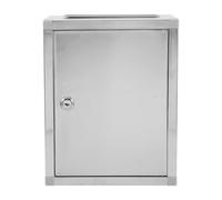 HEATSHAKING Cassetta delle Lettere in Acciaio Inox Resistente Elevata Forza e Impatto, Scatola Suggerimenti per Raccolta Fondi e Lotterie, Design Bello e Robusto Argento