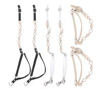 HEATSHAKING Cinturini per Scarpe Tacchi Alto Antiscivolo in Silicone e Pu, 3 Paia Regolabili per Décolleté Donna, Prevengono la Caduta del Tallone Colore Casuale