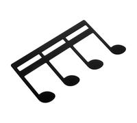 HEATSHAKING Clip per Spartiti in Metallo Nero Resistente alla Deformazione per Lettura Musicale su Stand per Pianoforte Presa Sicura e Design Moderno