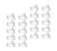 HEATSHAKING Clip per Unghie in Plastico Trasparente 20 Pezzi per Nail Art Design Ecologico e Comfort Estremo per Manicure Professionale e Ricostruzione Unghie Artificiali
