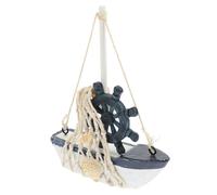 HEATSHAKING Decorazione Legno di Veliero Mediterraneo di Barca Vela per Scrivania Elegante Ornamento da per Appassionati di Navigazione e Regali per Amici