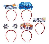 HEATSHAKING Fasce per Chioma 5 Pezzi per Passover in Feltro e Plastica Design a Lettere, Accessori Decorativi per Feste e Selfie, per Celebrazioni Ebraiche