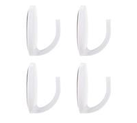 HEATSHAKING Ganci Magnetici da Frigorifero 4 Pezzi Bianchi in Abs