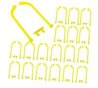 HEATSHAKING Kit 30 Pezzi Aste Per Occhiali Che Si Illuminano Al Buio, Accessori Per Occhiali Luminosi in Plastica, Connettori Neon Per Feste e Sostituzione, Design Ergonomico Per Uso Confortevole