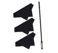 HEATSHAKING Kit Di Pulizia Flauto Bacchetta Lunga e 3 Panni Resistenti Per Strumenti a Fiato, Leggero e Portatile Per Flauto e Clarinetto, Per La Pulizia Interna Senza Graffi