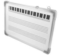HEATSHAKING Lavagna Bianca Cancellabile a Cinque Linee per Educazione Musicale in Aula, Resistente All'usura Superficie in Lega di Alluminio con Verniciatura Protettiva, per Studenti