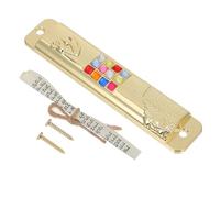 HEATSHAKING Mezuzah in Lega di Zinco con Pergamena Kosher Interna, Decorazione per Porta D'ingresso in Metallo Oro, Simbolo di Benedizione e Pace per Arredamento Casa