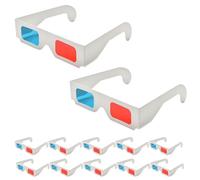 HEATSHAKING Occhiali Leggeri e Anaglifi in Cartone Doppio Strato 250g 3d Rosso Blu 50 Pezzi per Film 3d Giochi