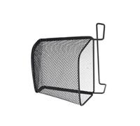 HEATSHAKING Organizer da Appendere per Ufficio Nero in Ferro senza Fori Gancio, Cestino Portaoggetti Multifunzione per Scrivania, per Spazio di Lavoro