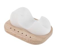 HEATSHAKING Organizer per Punte Trapano Unghie in Silicone Portatile e Leggero 6 Fori, Supporto Moderno e Decorativo per Manicure Fai da Te e Tavolo Unghie