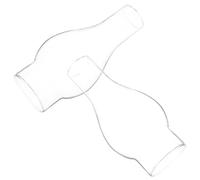 HEATSHAKING Paralume in Vetro Trasparente per Lampada a Olio 35Mm 2 Pezzi Paralumi Vintage Antivento in Vetro per Lampade a Cherosene Ricambio per Illuminazione D’Emergenza e Decorazione