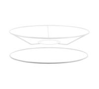 HEATSHAKING Paralume rotondo in metallo con anello 40 cm di diametro E27 base filo paralume cornice fai da te per lampada da tavolo lampada da terra lampada a sospensione