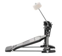 HEATSHAKING Pedale Singolo Portatile e Resistente in Lega di Alluminio per Grancassa Nero con Chiave per Batteria Inclusa con Movimento a Catena Singola Adatto per Batteria Acustica e Jazz