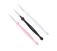 HEATSHAKING Penna per Nail Art 3 Pezzi in Plastico Facile da Maneggiare e Comoda da Usare per Decorazioni Unghie Creative e Uniche per Nail Art Donna