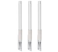 HEATSHAKING Pennarello per Tatuaggi Sopracciglia a Olio, Penna per Mappatura e Posizionamento Trucco Tatuaggio Corpo, Set da 3 Pezzi Bianco per Uso Professionale Saloni