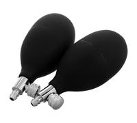 HEATSHAKING Pompa Manuale a Sfera per Misuratore di Pressione con Valvola di Rilascio Aria in Pvc, 2 Pezzi, Bulbo Gonfiaggio Ergonomico per Uso Domestico e Ospedaliero, Accessorio