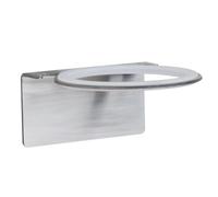 HEATSHAKING Porta Asciugacapelli in Acciaio Inossidabile Argento da Parete Leggero di Facile Installazione, Design Moderno per Bagno e Toilette
