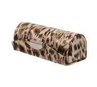 HEATSHAKING Porta Rossetto a Specchio di Seta con Stampa Leopardata, Astuccio Singolo Protettivo per Cosmetici da Borsa, Custodia Compatta da Viaggio per Donna e Ragazze