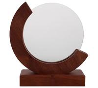HEATSHAKING Premio in Cristallo con Base in Legno di Faggio, Incisione Logo Personalizzata, Riconoscimento Risultati, Design Moderno a Forma di Luna per Occasioni Premio Pensionamento