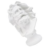 HEATSHAKING Scultura in Resina per Ritratti Base Stabile Bianca, Decorazione Versatile per Bar e Soggiorno, Stile Classico per Artisti e Principianti