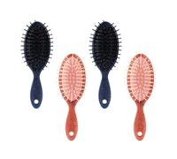 HEATSHAKING Set 4pezzi Pettine per Chioma Ovali Cuscino D'aria Comodo e Portatile in Ps Design Speciale Artigianale per Massaggio Delicato e Districante Chioma Mossi