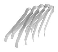 HEATSHAKING Set 5 Pezzi Spegnicandela in Acciaio Inossidabile Argento, Morsetto Estintore per Stoppino, Facile da Usare e Conservare, la Sicurezza delle Candele in Casa